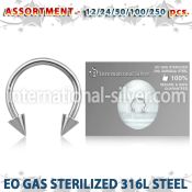blk475 horseshoes surgical steel 316l belly button