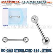 blk482 straight barbells surgical steel 316l nipple