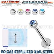 blk485 labrets lip rings surgical steel 316l labrets chin