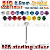 blk527 nose bone silver 925 nose