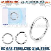 blk675 eo gas sterilized 316l steel hinged segment ring