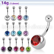 bn1cl belly rings surgical steel 316l belly button