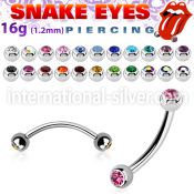 bne2cl micro curved barbells surgical steel 316l eyebrow