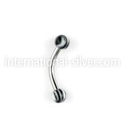 bnedxt micro curved barbells surgical steel 316l with acrylic parts eyebrow