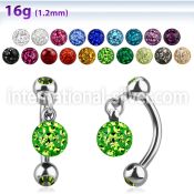 bner7 micro curved barbells surgical steel 316l eyebrow