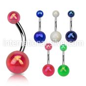 bnuvab belly rings surgical steel 316l with acrylic parts belly button