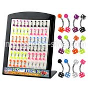 brdi3 micro curved barbells surgical steel 316l with acrylic parts eyebrow