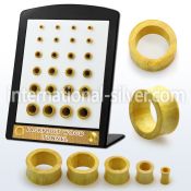 brdpwj tunnels gauges organic body jewelry ear lobe