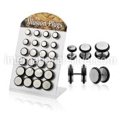 bripr cheaters illusion plugs and tapers surgical steel 316l belly button