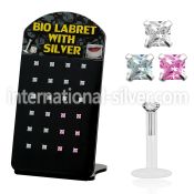 brlbi13 labrets lip rings bioflex ptfe labrets chin