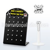 brlbi29 labrets lip rings bioflex ptfe labrets chin