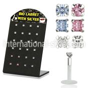 brlbi41 labrets lip rings bioflex ptfe labrets chin