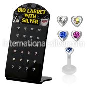 brlbi9 labrets lip rings bioflex ptfe labrets chin