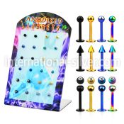 brlbt labrets lip rings anodized surgical steel 316l labrets chin