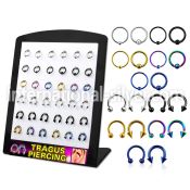 brmix26 horseshoes anodized surgical steel 316l belly button