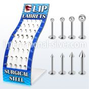 brmlb7 labrets lip rings surgical steel 316l labrets chin