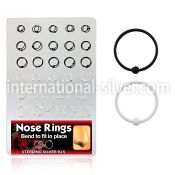 brnhp14 nose hoop silver 925 nose