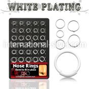 brnhp9 nose hoop silver 925 nose