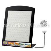 brnsczc l shape nose studs silver 925 nose