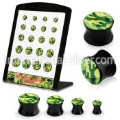 brpg119 plugs gauges acrylic body jewelry ear lobe