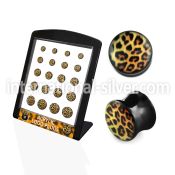brpg126 plugs gauges acrylic body jewelry ear lobe