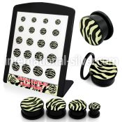 brpg137 plugs gauges acrylic body jewelry ear lobe
