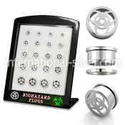 brpg143 tunnels gauges surgical steel 316l ear lobe
