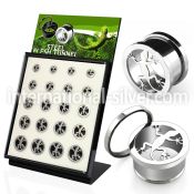 brpg147b tunnels gauges surgical steel 316l ear lobe