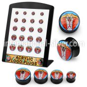 brpg162 plugs gauges acrylic body jewelry ear lobe