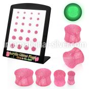 brpg163 plugs gauges acrylic body jewelry ear lobe