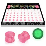 brpg164 plugs gauges acrylic body jewelry ear lobe