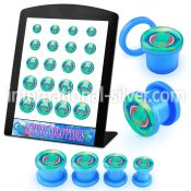 brpg168 plugs gauges acrylic body jewelry ear lobe