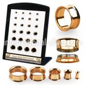 brpg198 tunnels gauges anodized surgical steel 316l ear lobe