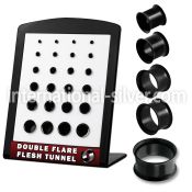 brpg3 tunnels gauges anodized surgical steel 316l ear lobe