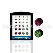 brpg52 plugs gauges acrylic body jewelry ear lobe