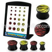 brpg52 plugs gauges acrylic body jewelry ear lobe
