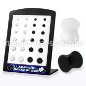 brpg82 plugs gauges acrylic body jewelry ear lobe