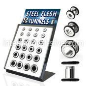 brpg89 tunnels gauges surgical steel 316l ear lobe