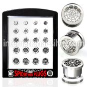 brpg91 tunnels gauges surgical steel 316l ear lobe