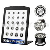 brpg92 tunnels gauges anodized surgical steel 316l ear lobe