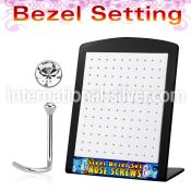 brs102 l shape nose studs surgical steel 316l nose