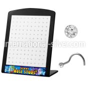 brs104 l shape nose studs surgical steel 316l nose