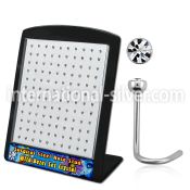 brs114 l shape nose studs surgical steel 316l nose