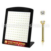 brs125 anodized surgical steel nose bones nose  piercing