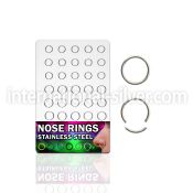 brseg1 seamless segment rings surgical steel 316l ear lobe