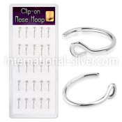 bxcln12 surgical steel non piercing clipon nose hoop box