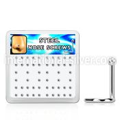 bxnsb18 surgical steel nose screws and nose studs nose piercing