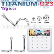 bxuns1 l shape nose studs titanium g23 implant grade nose