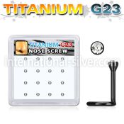 bxuns6 anodized titanium g23 nose screws and nose studs nose piercing