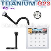 bxuns6 anodized titanium g23 nose screws and nose studs nose piercing